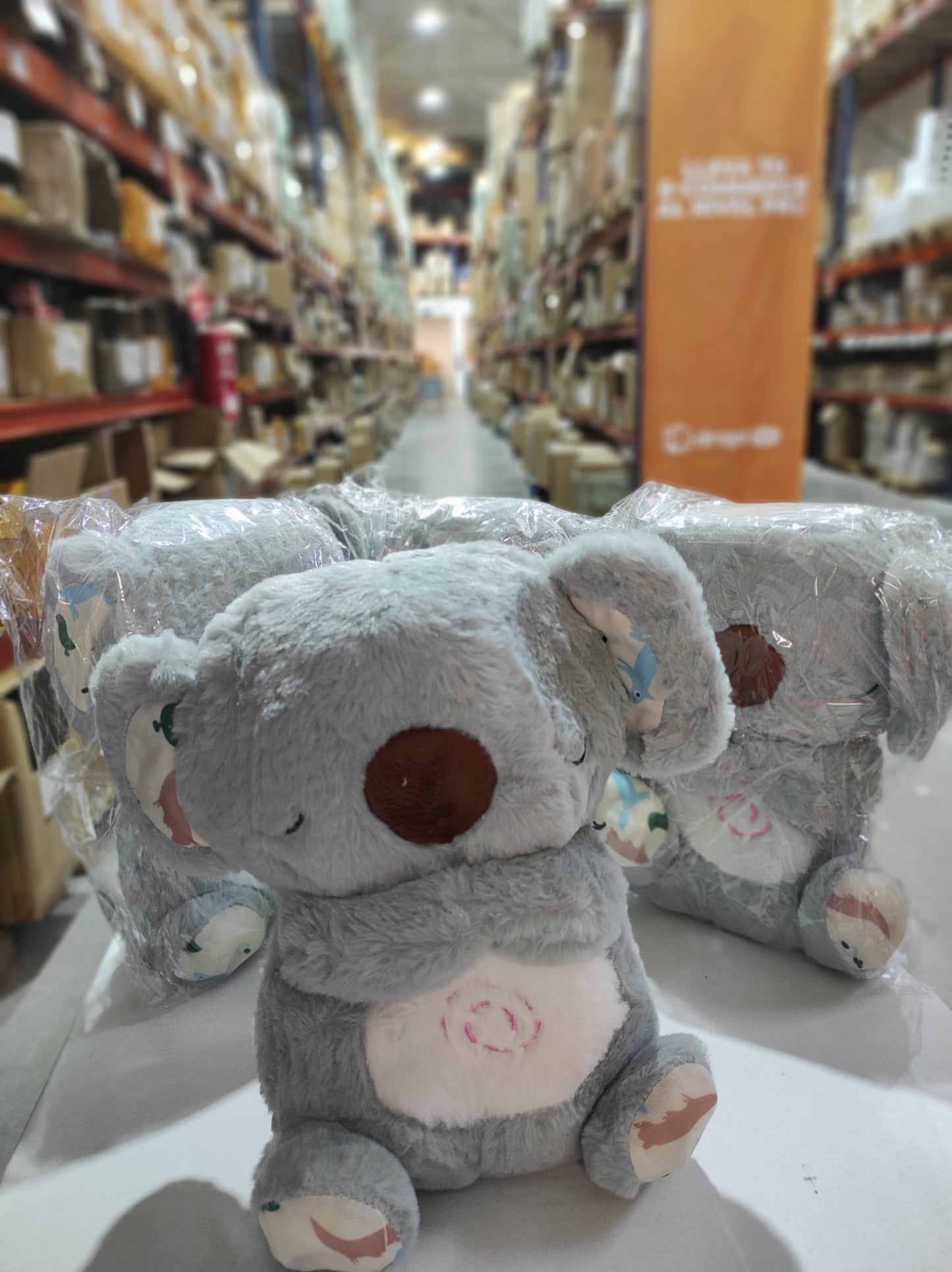 Peluche relajante para bebé que simula respiración ( koala gris ) - additional image 1