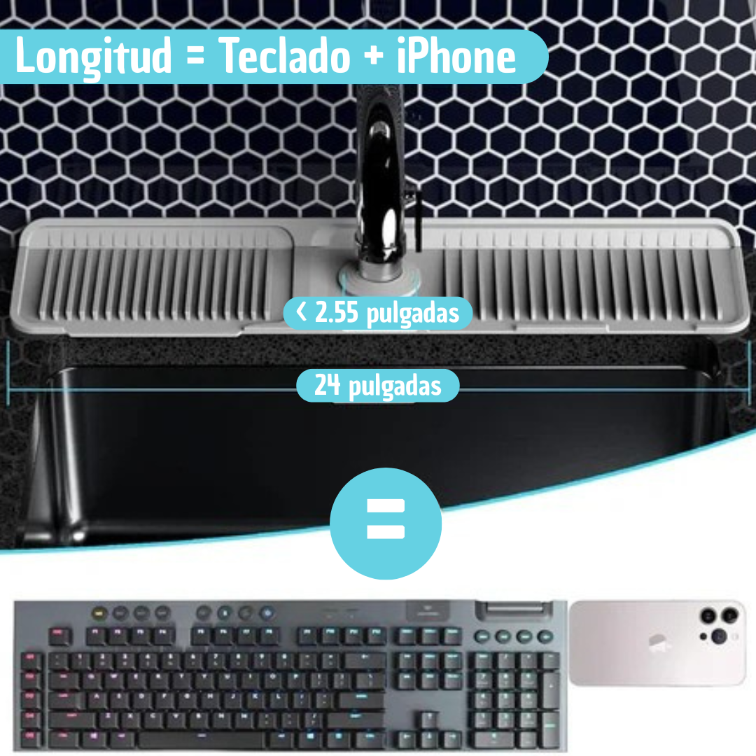 Protector contra salpicaduras para fregadero Elixora™